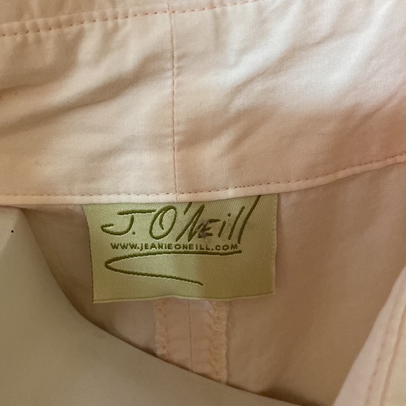 Original Handmade Smock Style Button Down Blouse Top by Designer Jeanie O’Neill. - Picture 7 of 7